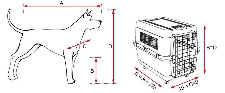 Як вибрати переноску відповідно до розмірів вашого вихованця